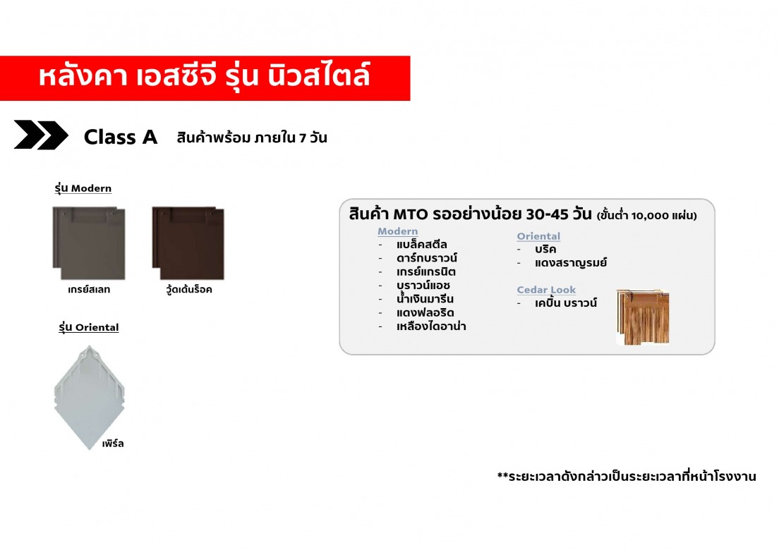 หลังคาคอนกรีตแผ่นเรียบ นิวสไตล์ Neustile SCG